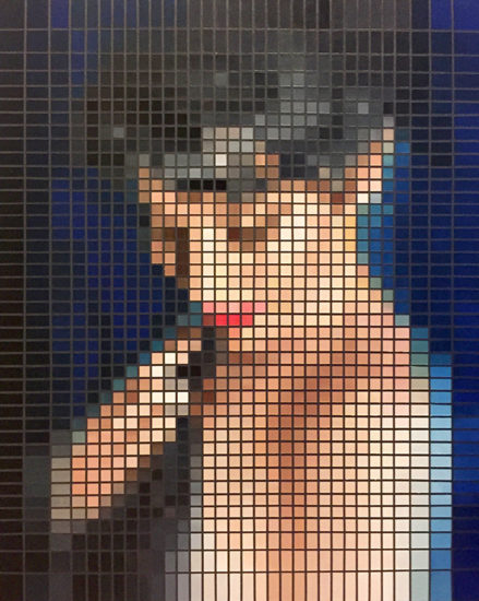Vivi pixel painting by Justin Blayney