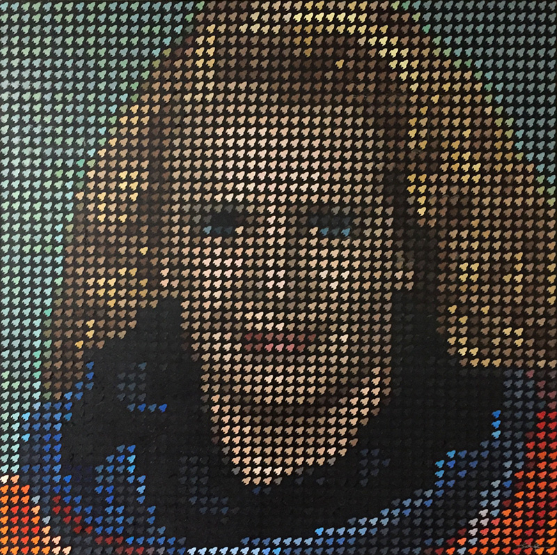 Julie Payette pixel painting